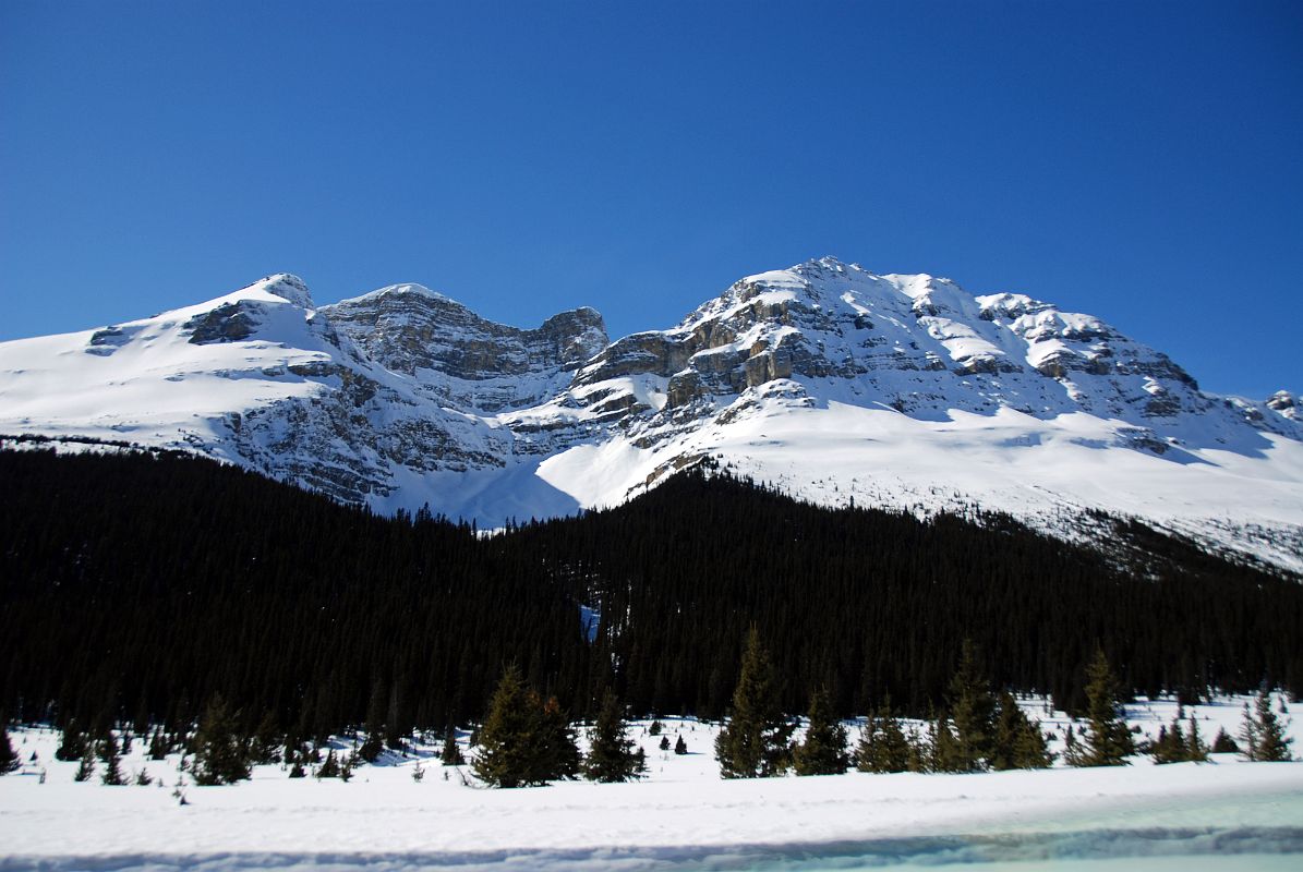 52 Mount Jimmy Simpson From Just After Num-Ti-Jah Lodge On Icefields Parkway
